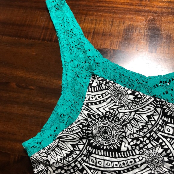 Textured print tank top - Picture 2 of 3